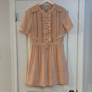 Coach Peach Ruffled Dress